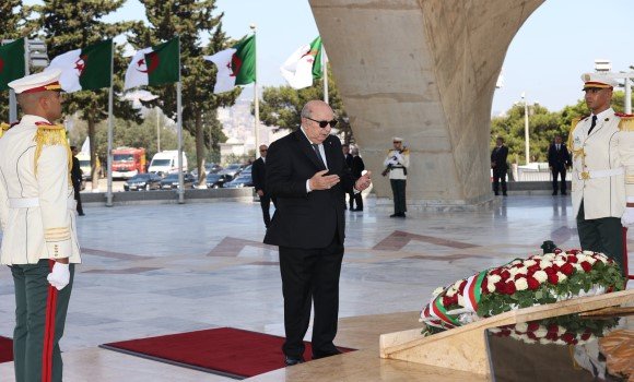 الذكرى ال63 لاسترجاع السيادة الوطنية رئيس الجمهورية يترحم على أرواح شهداء الثورة التحريرية