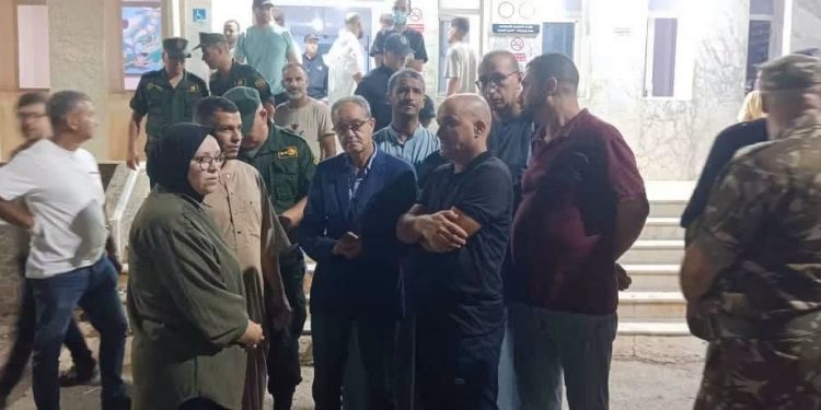 حادث انقلاب حافلة بعين الصفراء بولاية النعامة