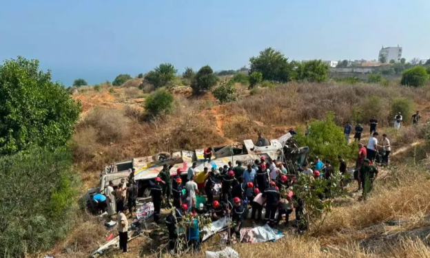 حادثة انحراف حافلة لنقل المسافرين ببومرداس